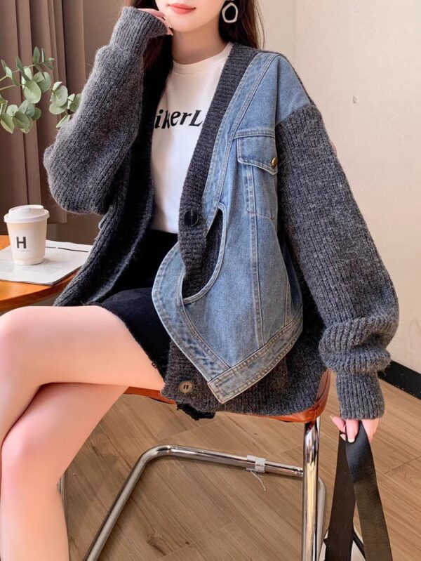 Interwoven Denim and Sweater