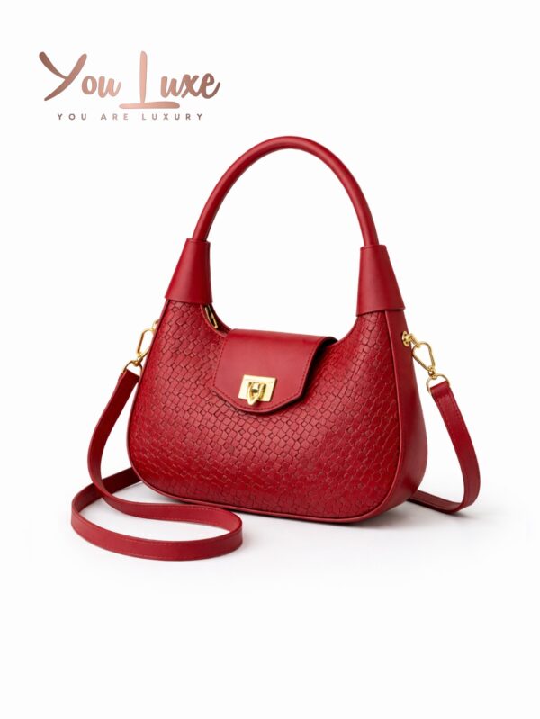 Evie Wooven - Red Shoulder/ Crossbody Bag
