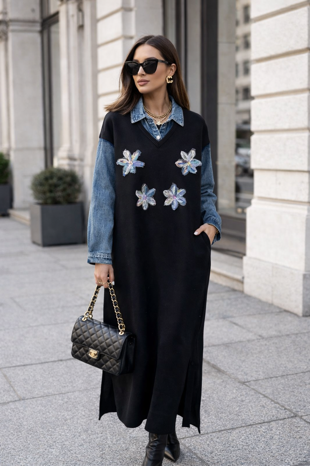 Faline Dress - Black - Image 2