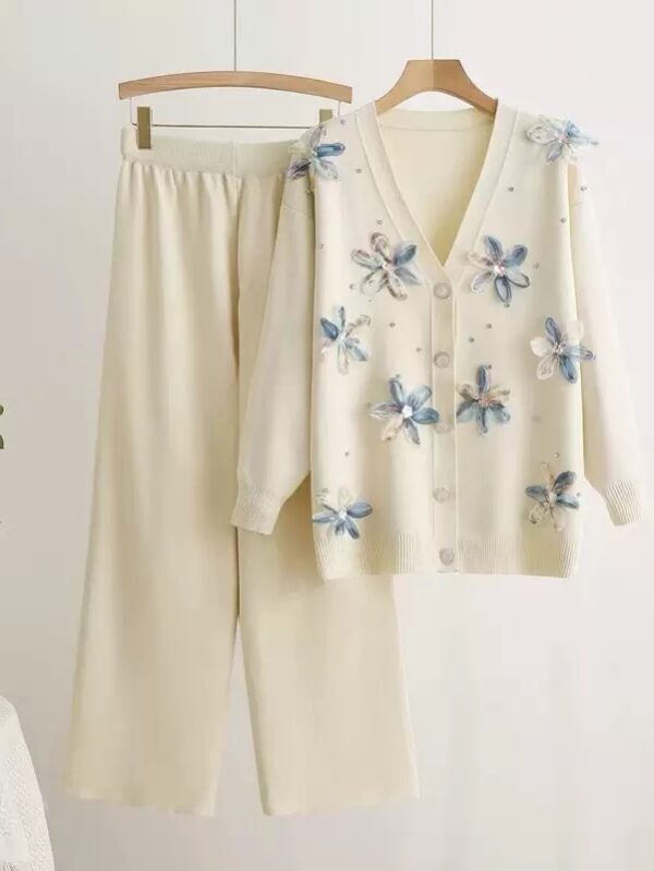 Flora Patch Sweater Set