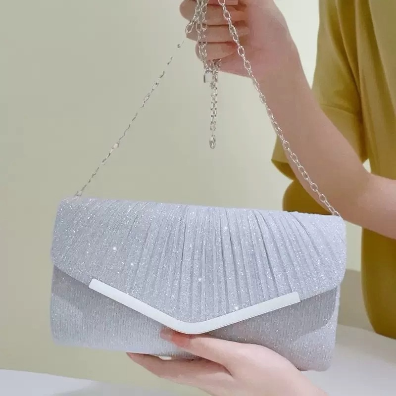 Shimmer V purse - Silver - Image 2