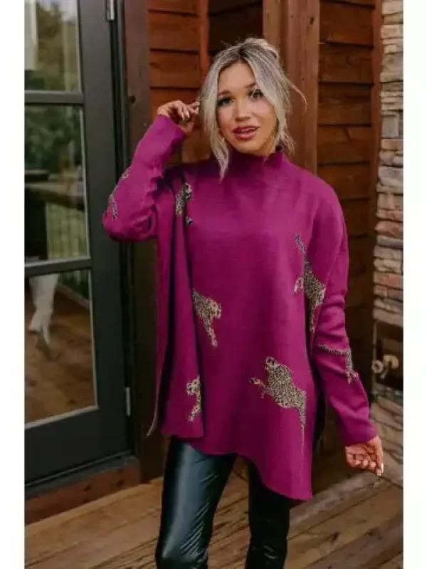 Ellen Leopard Sweater