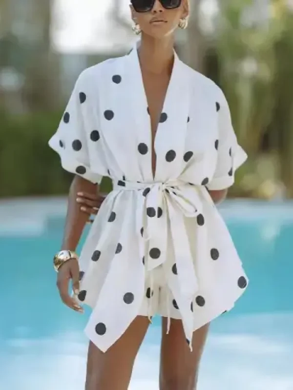 Mra Wave Polka Dot Dress