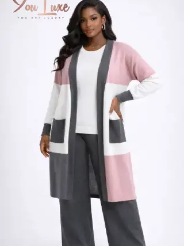 Pastel Sweater Three Piece set